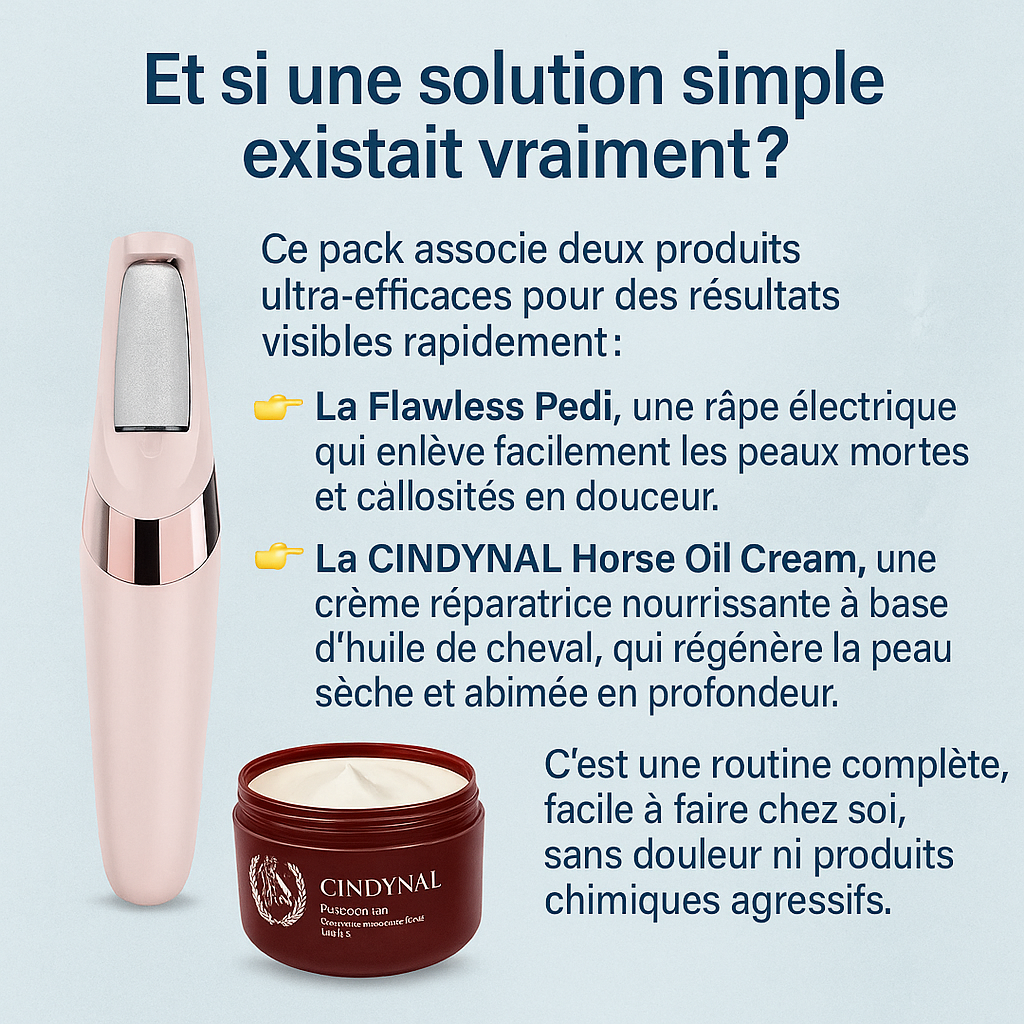 Élégance Pieds Pro – Soin 2 en 1 (Lime + Crème Offerte)