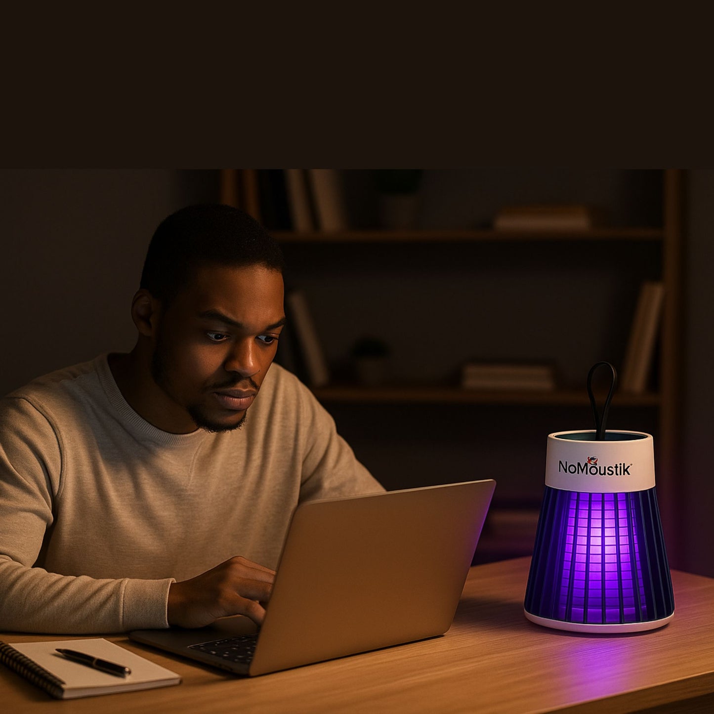 NoMoustik™ – La lampe intelligente qui élimine les moustiques pendant que vous dormez.
