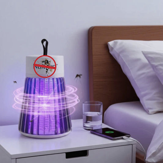 NoMoustik™ – La lampe intelligente qui élimine les moustiques pendant que vous dormez.